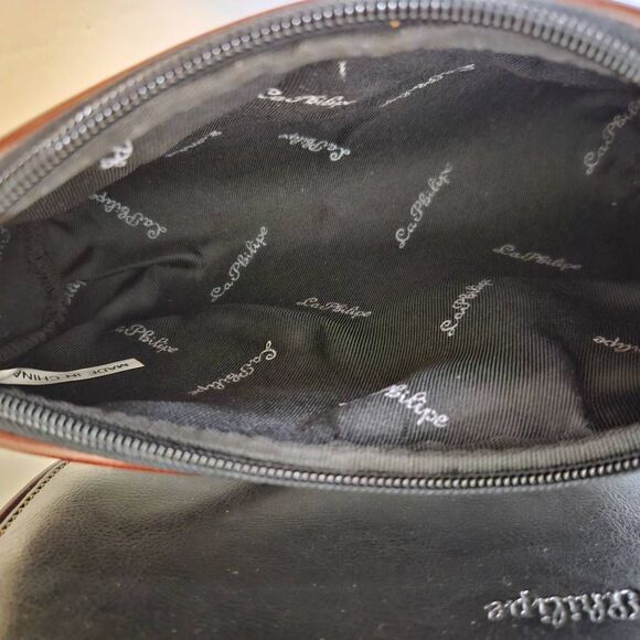 La Philipe black and brown handbag with a small crossbody inside. NWT. - Picture 7 of 7